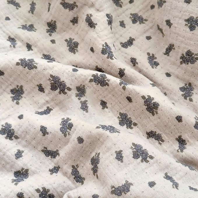 BuLuTu Blue Orchid Flower with Dots Design Kids Pillow Case Standard Size - Image 3