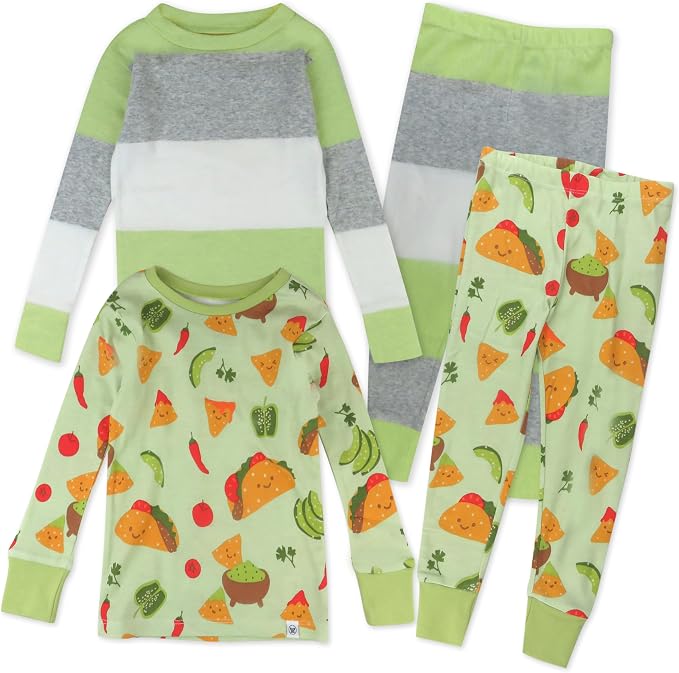 HonestBaby 4 Piece Pajamas Sleepwear Pjs 100% Organic Cotton by HonestBaby