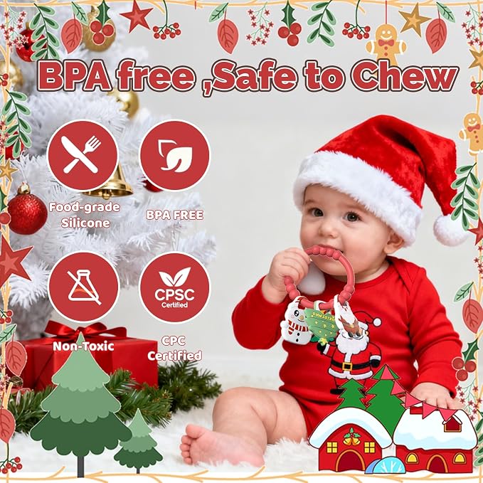 Christmas Baby Teething Ring - Image 3