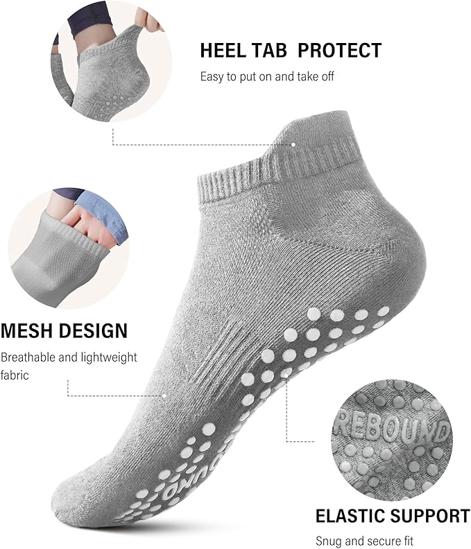DIBAOLONG Pilates Socks with Grips - Image 4