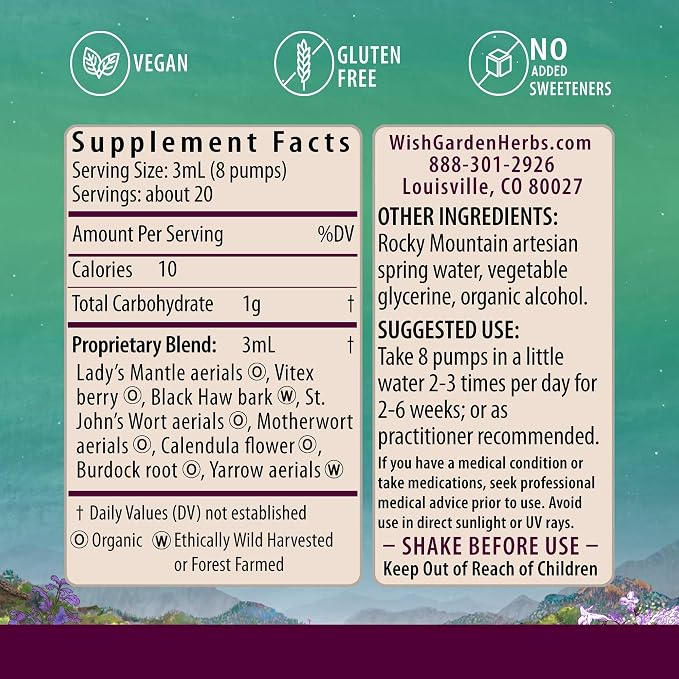 WishGarden Herbs ReBalance After Birth Hormonal - Image 2