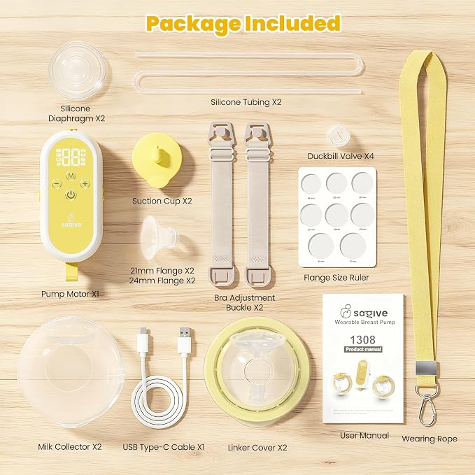 1308 Hands Free Breast Pump | SPA-Level Comfort Wearable Breastfeeding Pump 3 - Image 5