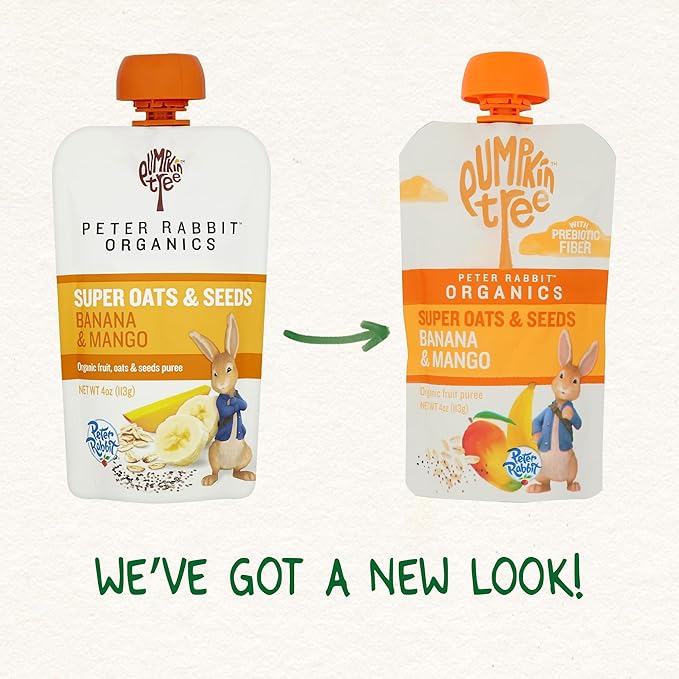 Pumpkin Tree Peter Rabbit Organics Super Oats & Seeds, Puree Squeeze Pouch - Image 3