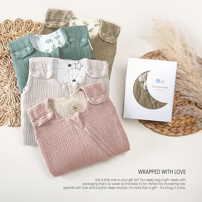 lulumoon Sleep Sack Muslin for Baby: Cotton Wearable Blanket for 15-24 Months - Image 9