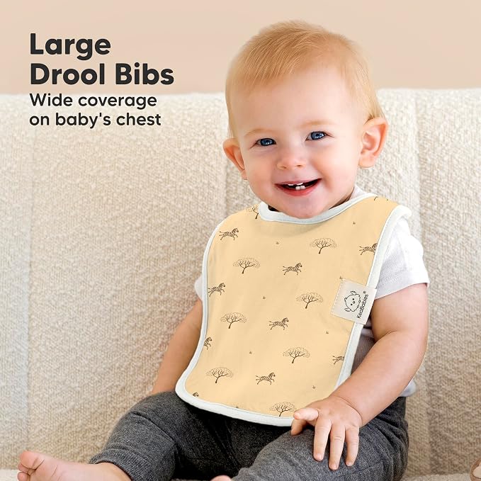 KeaBabies 8-Pack Organic Baby Bibs - Image 3