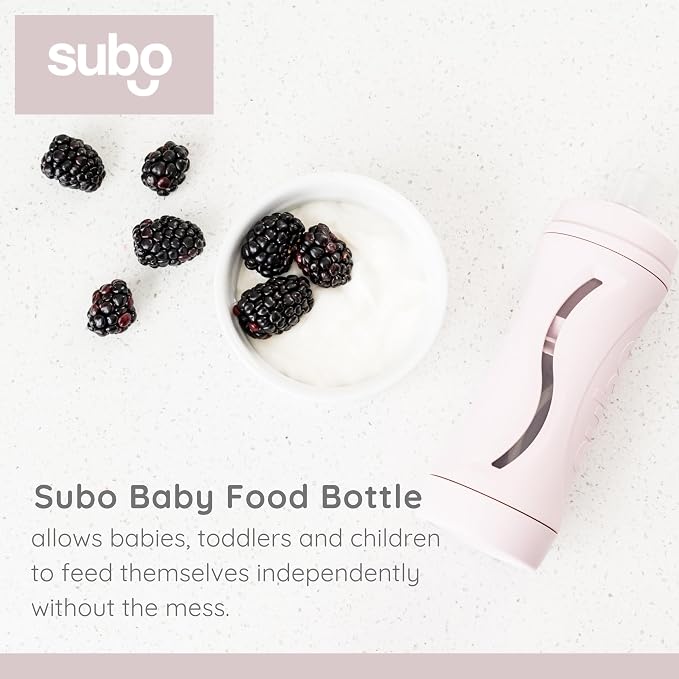 Subo Baby Food Bottle Starter Set | No Mess Baby Toddler Self Feeder | Squeeze - Image 5