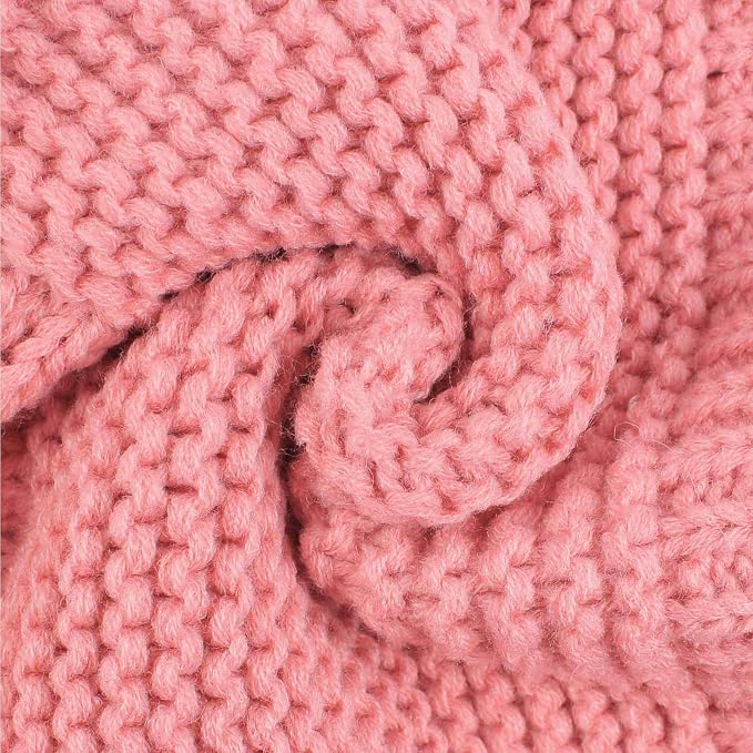 Duoyeree Baby Winter Hat Scarf Glove Beanie Set Girls Boys Pom Pom Knitted - Image 5