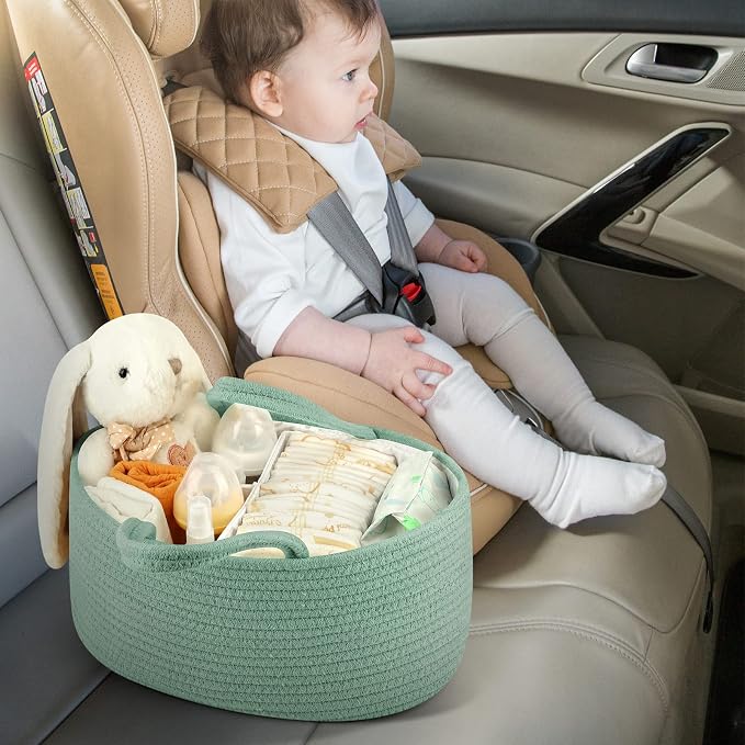 Maliton Diaper Caddy Organizer for Baby, Portable Diaper Storage Organizer for - Image 6