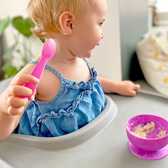 ChooMee Silicone Baby Spoons | 4 Months +, First Stage Baby Led Weaning and - Image 3
