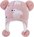 LANGZHEN Toddler Kids Infant Winter Hat, Earflap Knit Warm Cap Fleece Lined by LANGZHEN