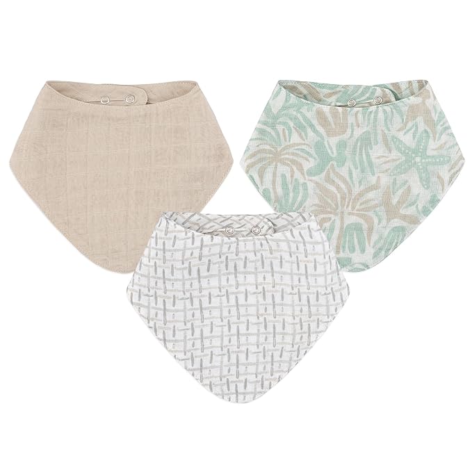 Crane 100% Cotton Newborn Baby Bib Set by CraneBaby