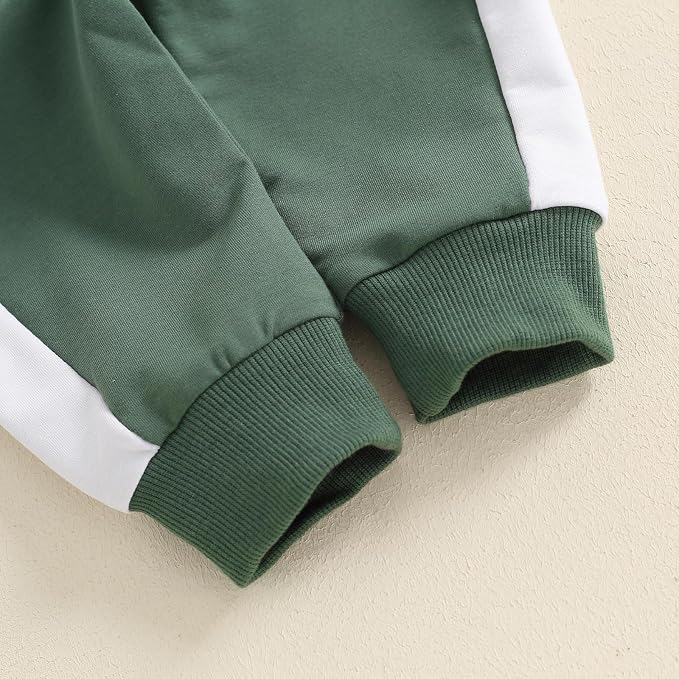 Toddler Baby Boy Fall Outfits Long Sleeve Crew Neck Pullover Sweatshirt + - Image 5