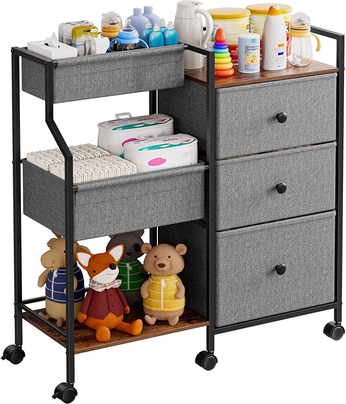 Baby Diaper Caddy Organizer and Storage by HomeOrganizersandStorage