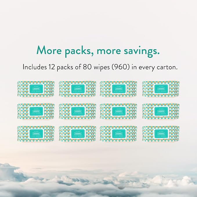 JOONYA Unscented Baby Wipes — Plant-Based, Fragrance-Free Bulk Diaper Wipes | - Image 7