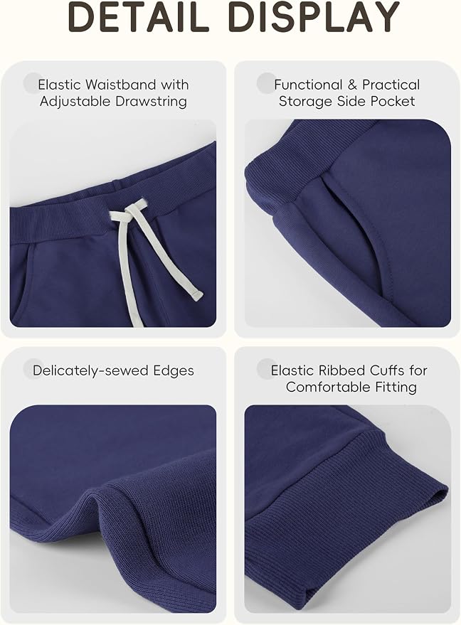 4 Pack Toddler Boys Sweatpants Cotton Baby Kids Joggers Toddler Boys Girls - Image 3