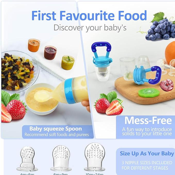 WAJIAYON Baby Fruit Feeder Pacifier | Infant Food Feeder Pacifier & Food - Image 2