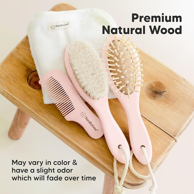 Wooden Baby Hair Brush - Image 7