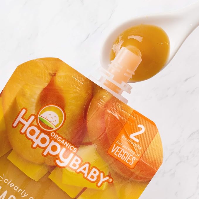 Happy Baby Organics Stage 2 Baby Food Pouches, Gluten Free, Vegan & Healthy - Image 5