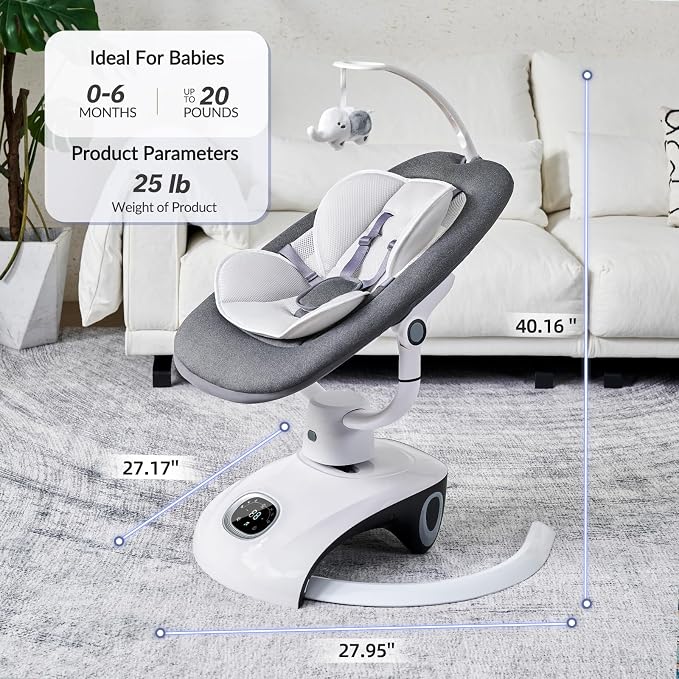 Baby Swing for Infants Electric Automatic Multi Motion Newborn for Girl & Boy - Image 5