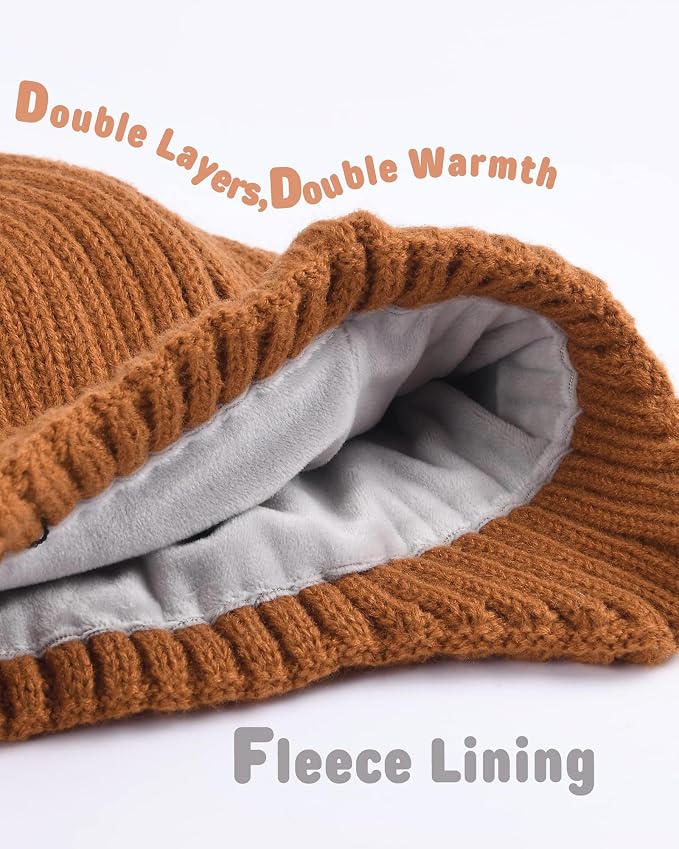 Baby Beanie Fleece Lined Toddler Winter Hat - Image 3