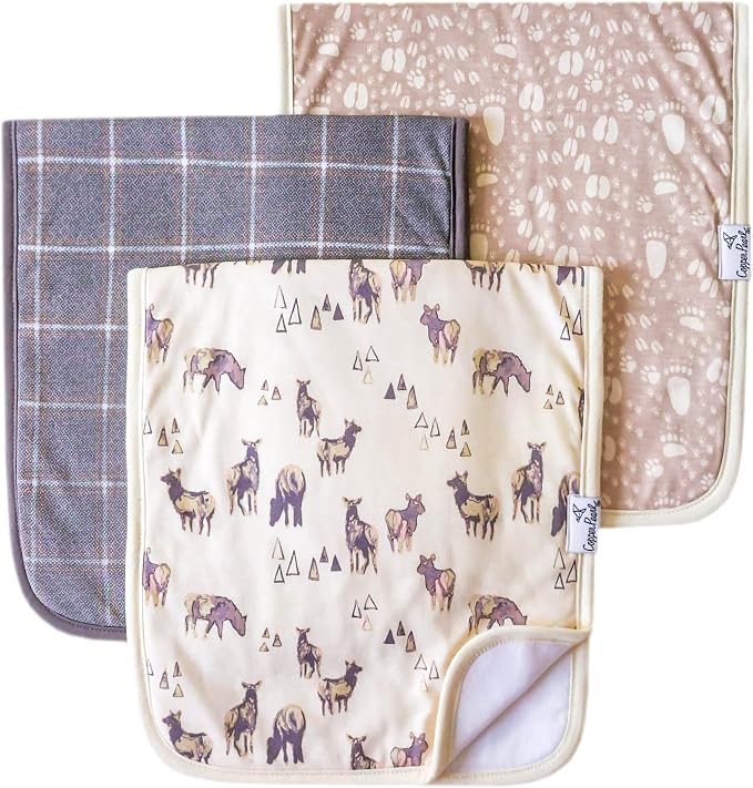 Copper Pearl Premium Baby Burp Cloths by CopperPearl