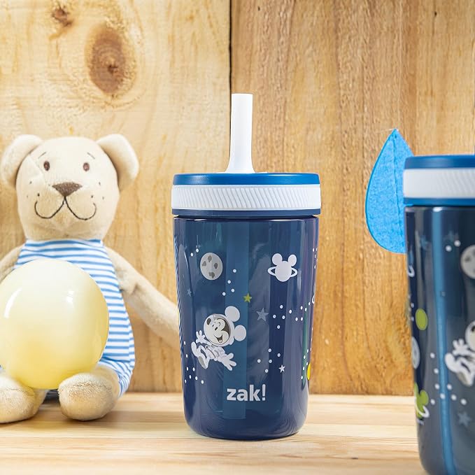 Zak Designs Disney Mickey Mouse Kelso Tumbler Set, Leak-Proof Screw-On Lid - Image 3