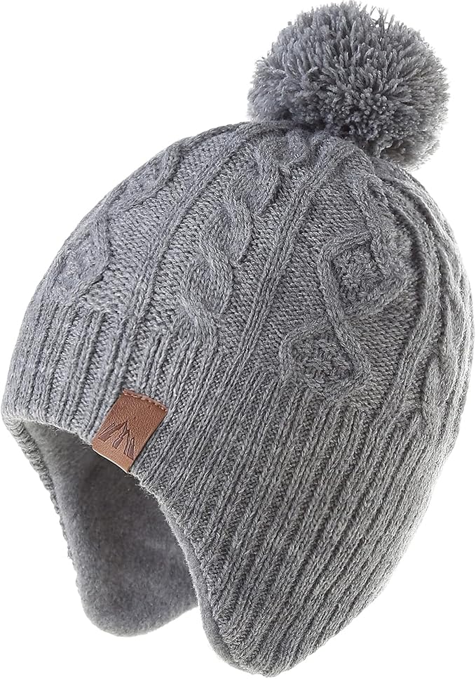 LMLALML Boys Winter Hat Earflap Knitted Beanie by LMLALML