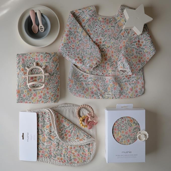mushie Muslin Baby Burp Cloths | 100% Organic Cotton - Image 7