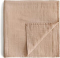 mushie Muslin Baby Swaddle Blanket | 100% Organic Cotton by mushie
