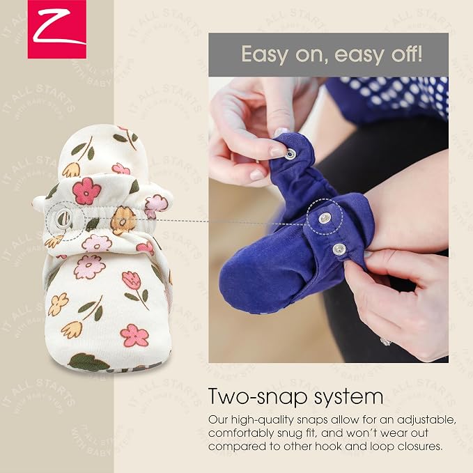 Zutano Organic Baby Booties Newborn Infant, Lost Baby Socks Solution, 18-24 - Image 3