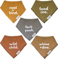 Denver James Bandana Feeding Drool Baby Bib I Soft Organic Cotton I Fleece Back by DenverJames