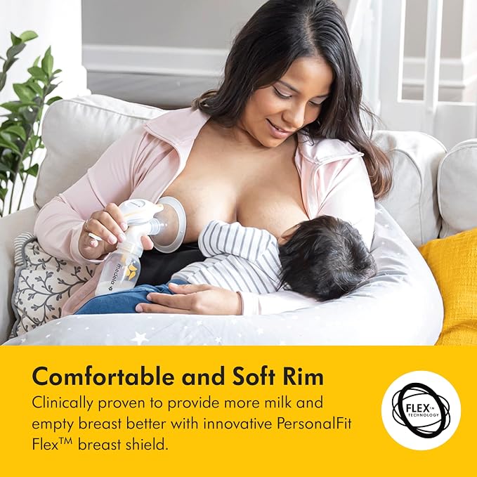 Medela Harmony Manual Breast Pump, Compact Swiss Design - Image 7
