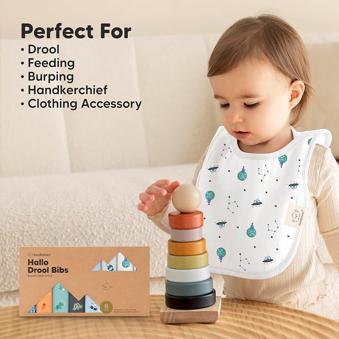 8-Pack Baby Bibs for Boys, Girls - Image 8