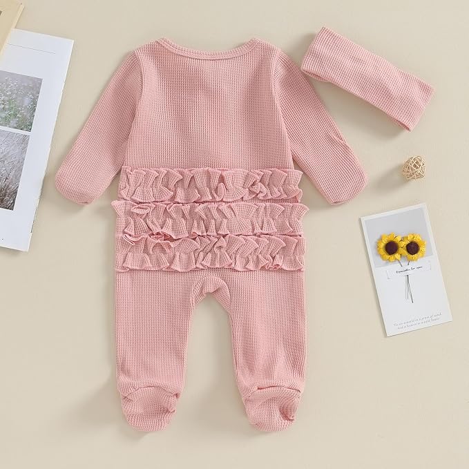 CIYCUIT Baby Girls Cactus Footies Newborn Zip Up Onesie Romper - Image 6