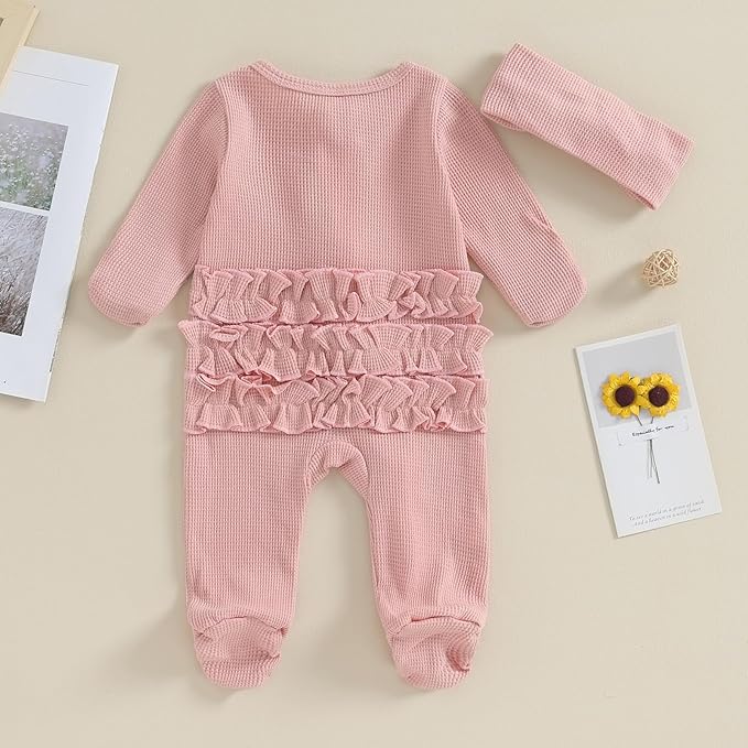 CIYCUIT Baby Girls Cactus Footies Newborn Zip Up Onesie Romper - Image 6