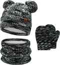 Kids Toddlers Winter Beanie Hats Gloves Neck Scarf Set Mittens Gifts by FZFANTASTICZONE
