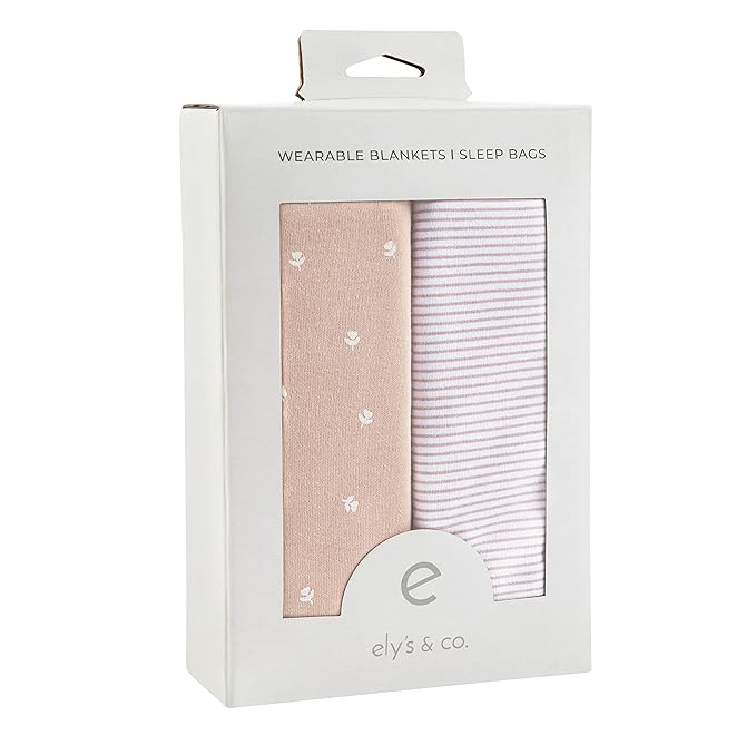 Ely's & Co. 100% Cotton Wearable Blanket Baby Sleep Bag 2 Pack - Image 2