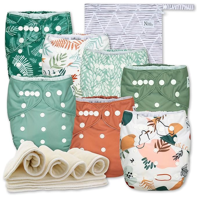 Nora's Nursery Cloth Diapers 7 Pack by NorasNursery
