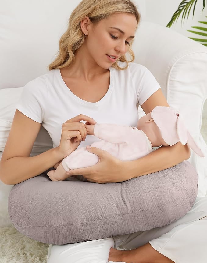 Nursing Pillow Covers, Muslin Nursing Cover - Image 7