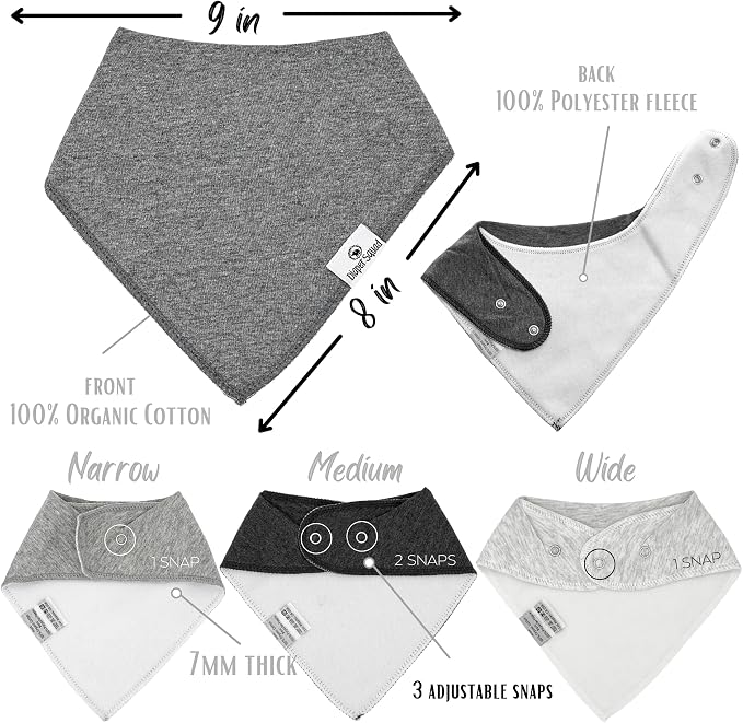 DiaperSquad's Baby Bibs for Drooling and Teething, Bibs for Boys, Baby Girl - Image 4