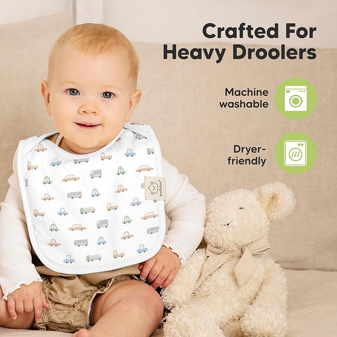 8-Pack Baby Bibs for Boys, Girls - Image 6