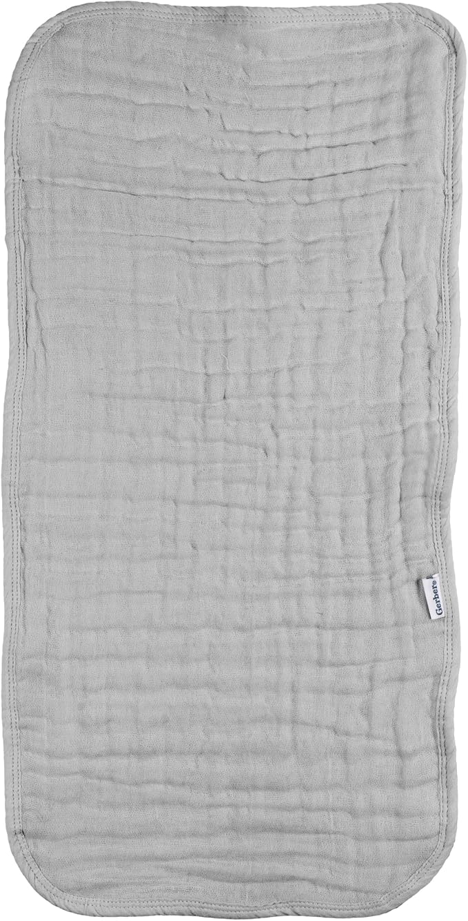 Gerber Baby Unisex Muslin Burp Cloths 5-Pack, Large Size 20" x 10" - Image 5