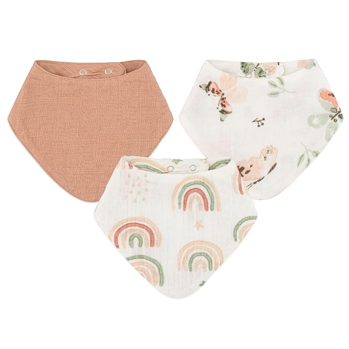 Crane 100% Cotton Baby Bib Set by CraneBaby