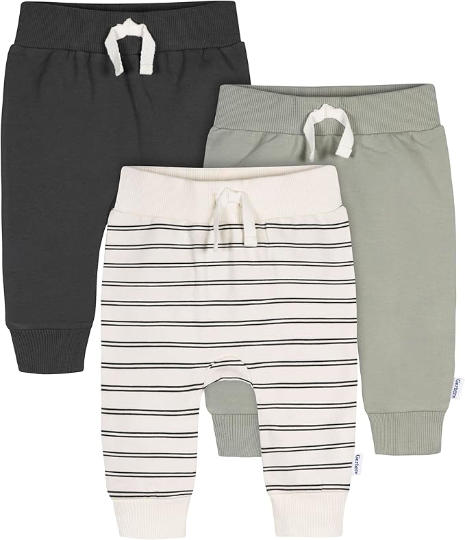 Gerber Baby-Boys Toddler 3-Pack Jogger Pants by Gerber