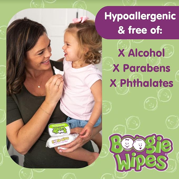 Saline Nose Wipes by Boogie, for Baby & Kids, Hand & Body, Made - Image 4