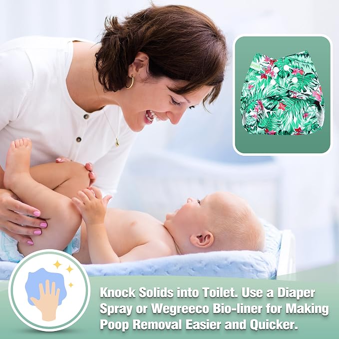 wegreeco Cloth Diapers 6 Pack - Image 5