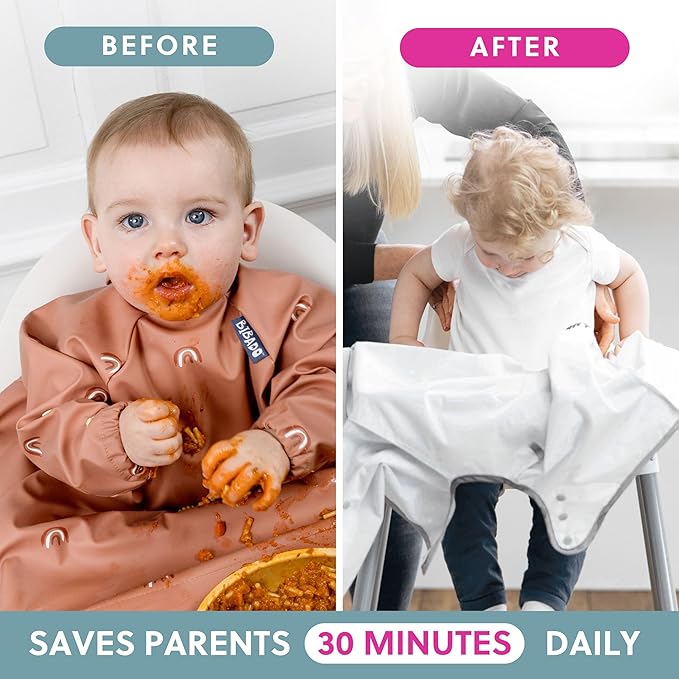 BIBaDO - Long Sleeve Baby Bibs - Babies & Toddlers 6-36 Months - Coverall Baby - Image 5