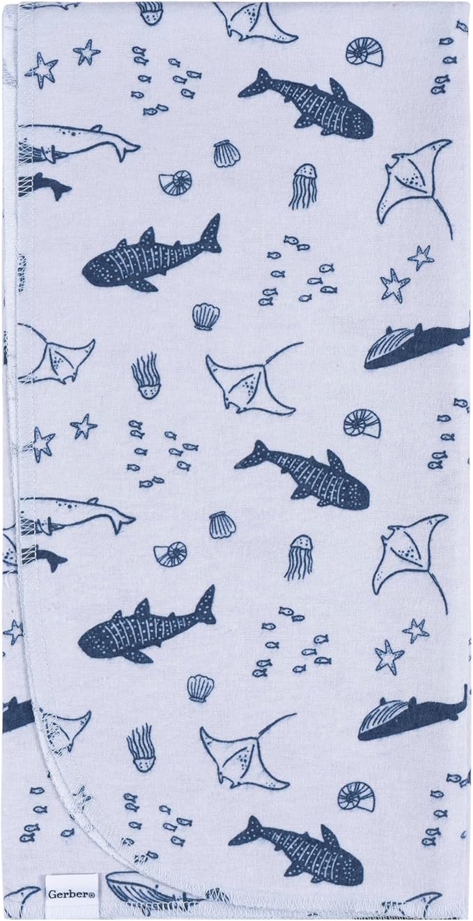 Gerber Unisex Baby 100% Cotton Flannel Receiving Blankets 30x30 Inches - Image 4