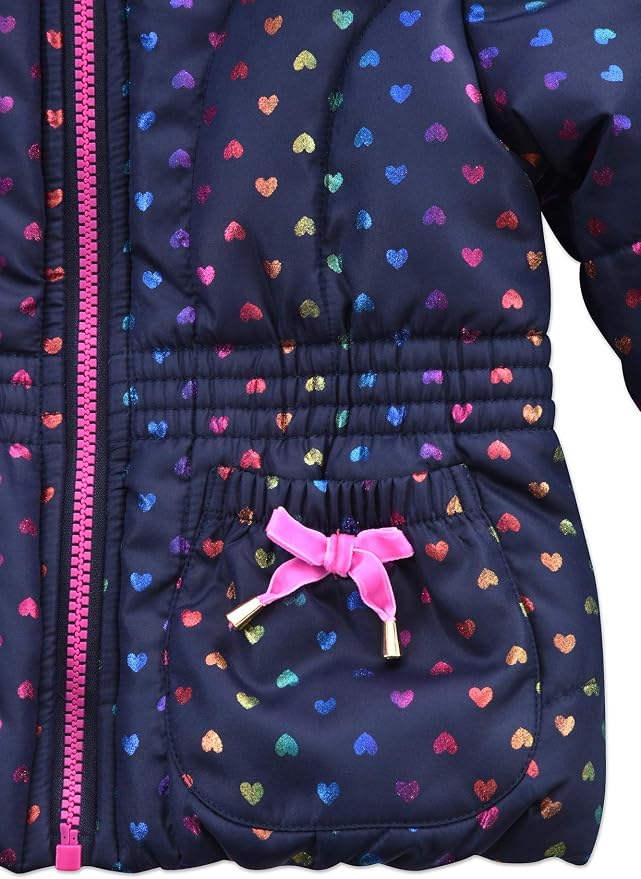 Arctic Quest Little Girls Bib Snow Pants and Ski Jacket Water-Resistant Snowsuit - Image 3