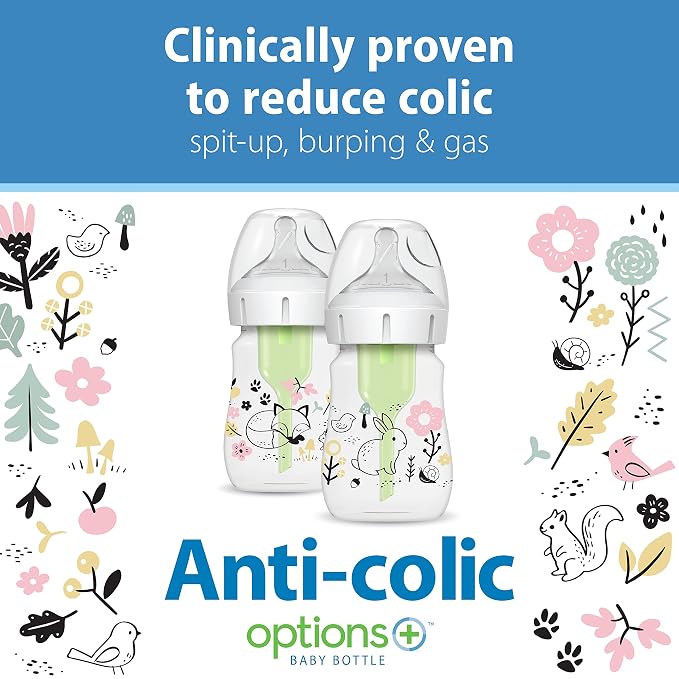Dr. Brown’s Natural Flow® Anti-Colic Options+™ Wide-Neck Baby Bottle Designer - Image 3